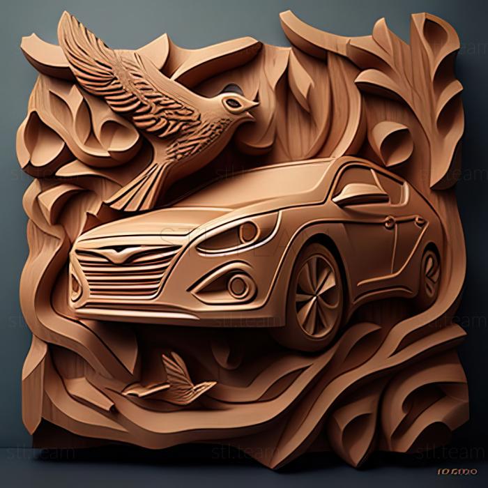3D модель Hyundai Accent (STL)